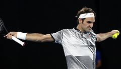výcar Roger Federer ve finále Australian Open.