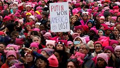 Rusk televize m protesty proti Trumpovi za 'majdan'. Rusov ij trumpomni