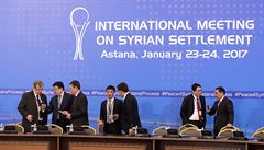 Poslední pípravy na mírové rozhovory o Sýrii v kazaském hlavním mst Astan.