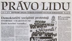 Situaci v domácí opozici se pravidelně věnovalo také sociálnědemokratické Právo... | na serveru Lidovky.cz | aktuální zprávy