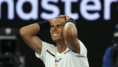 Rafael Nadal po promnném mebolu.