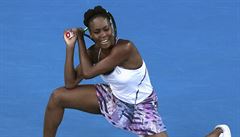 Venus Williamsová ve finále Australian Open.