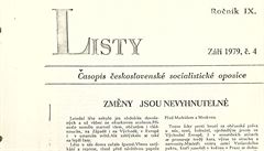 O dění v komunistickém Československu informovaly mimo jiné Listy