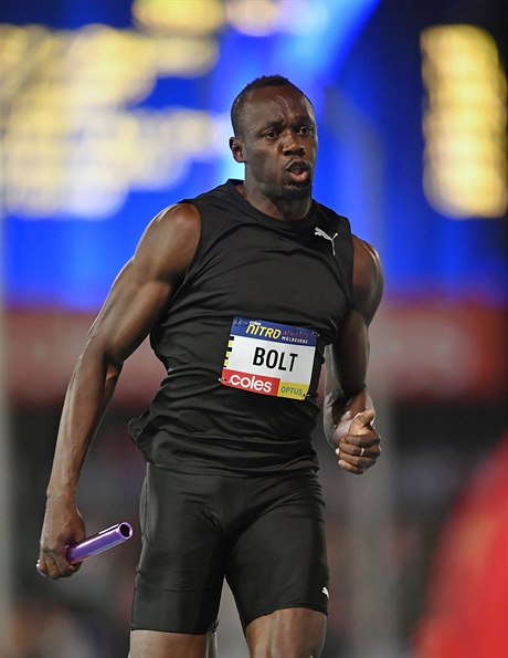 Jamajan Usain Bolt v Melbourne.