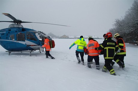 Vrtulník se záchranái - ilustraní foto