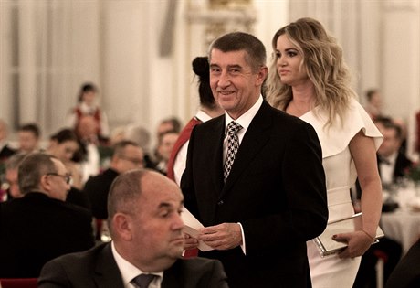 Ministr financí Andrej Babiš s partnerkou Monikou.
