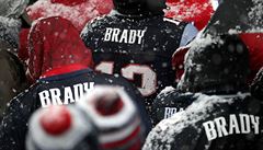 Boston slaví vítzství New England Patriots v letoním Super Bowlu.