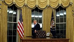 Americký prezident Donald Trump ve své pracovně v Bílém domě. | na serveru Lidovky.cz | aktuální zprávy