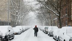 Silné snení ve tvrtek zasáhlo New York.