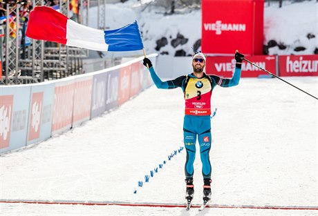 Francouzský biatlonista Martin Fourcade.