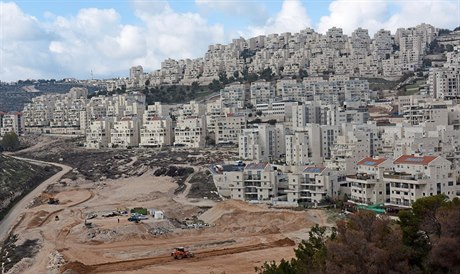 Příprava nových židovských domů v izraelské osadě Har Homa (mezi Jeruzalémem a...