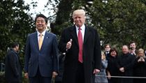 Donald Trump a Shinzo Abe