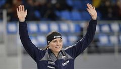 Mistryn svta na 1500 metr, americká rychlobruslaka Heather Bergsmaová.