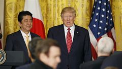 Donald Trump a Shinzo Abe