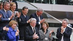 Potlesk pro odcházejícího prezidenta Joachima Gaucka