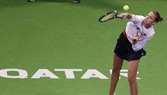Karolína Plíková na turnaji v Dauhá.
