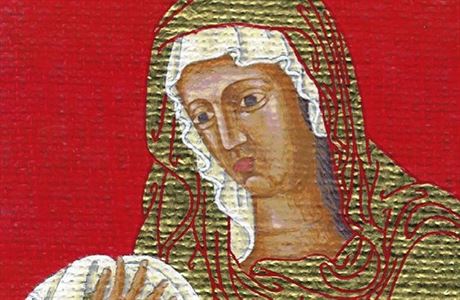 Keramická plastika s motivem mariánského obrazu od Zdirada echa byla odhalena...