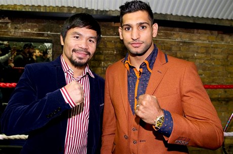 Manny Pacquiao a Amir Khan.