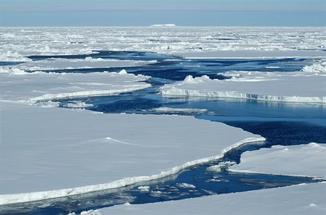 Mořský led na Arktidě.