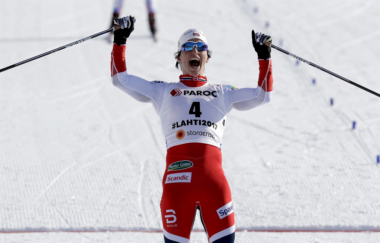 Norská b�kyn� Marit Björgen slaví své 15. individuální zlato z mistrovství...