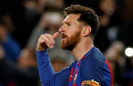 Lionel Messi v dressu katalánské FC Barcelony