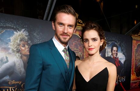 Emma Watson a Dan Stevens na premie v Los Angeles.