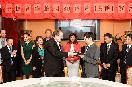 Podepsání memoranda první česko – čínské koprodukce velkého celovečerního 3D...