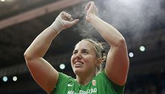 Maarka Anita Martonová slaví v Blehrad zlato na halovém mistrovství Evropy.