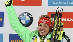 Němka Laura Dahlmeierová slaví další triumf ve Světovém poháru.