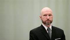 Anders Behring Breivik během odvolacího slyšení