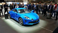 Alpine A110 na autosalonu v enev