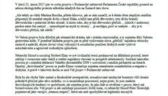 Otevený dopis prezidentovi Miloi Zemanovi.