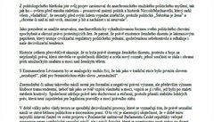 Otevený dopis prezidentovi Miloi Zemanovi.