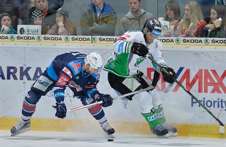 Mladá Boleslav vs. Chomutov, tvrtý zápas pedkola play off hokejové extraligy.