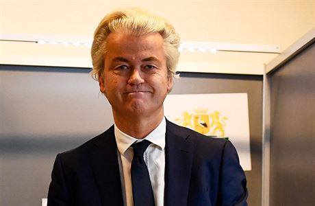 Geert Wilders vol v parlamentnch volbch v Nizozemsku
