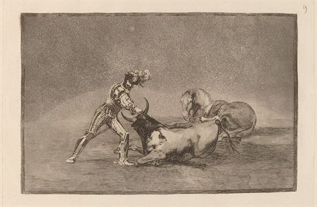 Francisco Goya y Lucientes. Lepty bch zpas ze srie La Tauromaquia.
