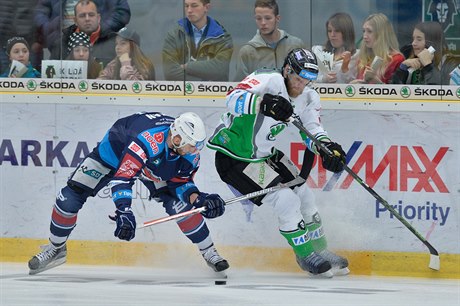 Mladá Boleslav vs. Chomutov, tvrtý zápas pedkola play off hokejové extraligy.