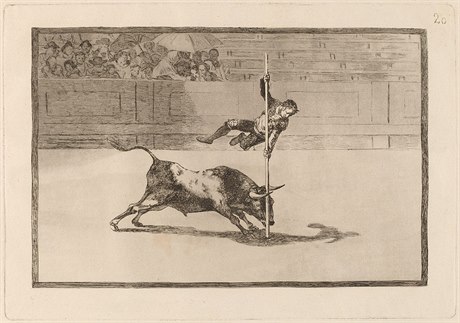 Francisco Goya y Lucientes - lept ze série Tauromaquia.