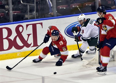 Martin Hanzal (19) za Minnesota Wild.