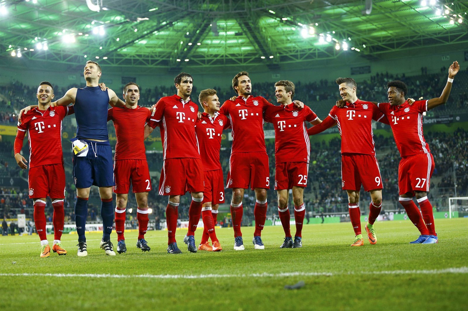 Radost fotbalist� Bayernu Mnichov.