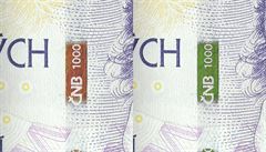 Ochranné prvky na tisícikorunové bankovce