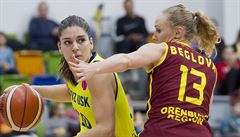Odveta �tvrtfinále Evropské ligy basketbalistek: ZVVZ USK Praha - Nad�da...