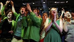 Podporovatelé  zelených slaví výsledky exit pollu