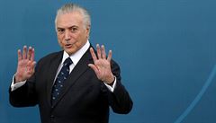 Brazilsk prezident Temer el obvinn z bran platk. Neodstoupm, tvrd
