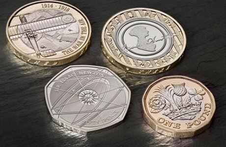 Nová jednolibrová mince má 12 hran a více bezpenostních prvk.