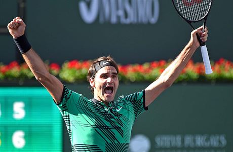 Vtz turnaje v Indian Wells, vcar Roger Federer.