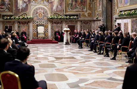 Pape Frantiek se ve Vatiknu seel 27 pednmi pedstaviteli EU