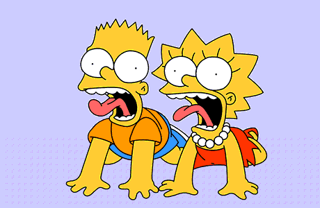 Bart a Lza - seril Simpsonovi slav 25 let.