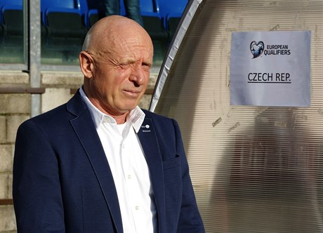 San Marino - ČR, utkání skupiny C kvalifikace MS 2018 ve fotbale. Český trenér...