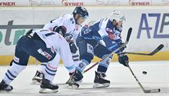 tvrtfinále hokejové extraligy mezi Libercem a Plzní.
